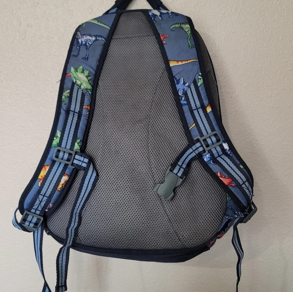 Pottery Barn Kids Blue Dinos Large Mackenzie Backpack Monogram PSA